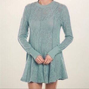 Free People Coffee in the Morning Knit Tunic Mini Dress